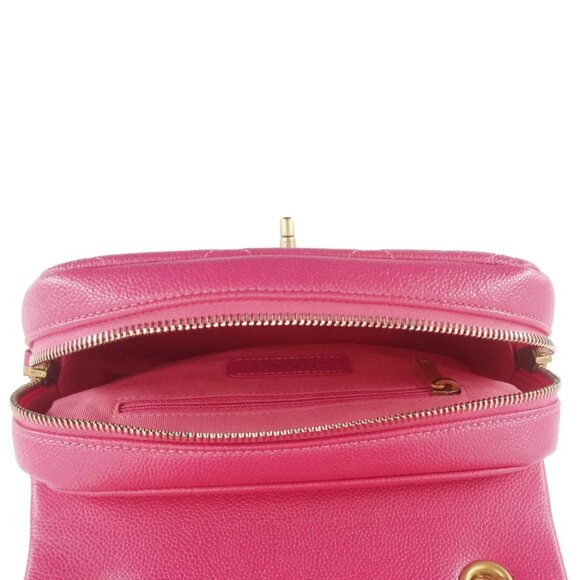 Chanel  Multi Chain Quilted Caviar Leather Backpack Pink main image 16